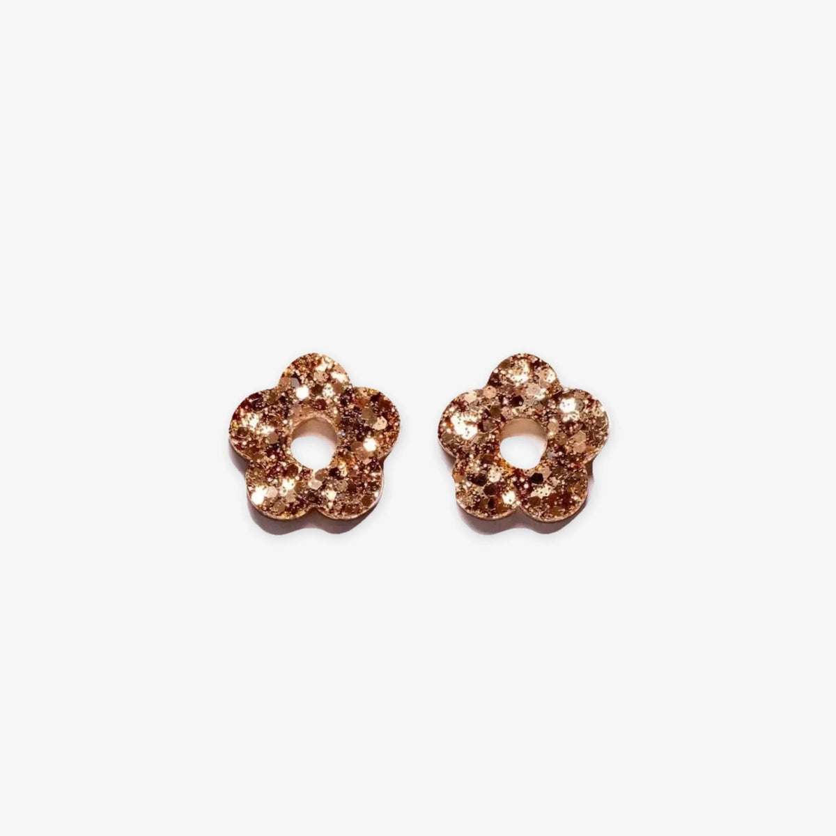 Paire de charms Mini Fleur coloris Champagne (n°15) – Les Nicolettes