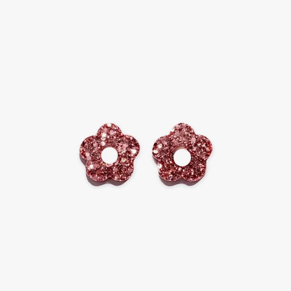 Pair of Mini Flower charms in Champagne Rosé (no. 16) – Les Nicolettes