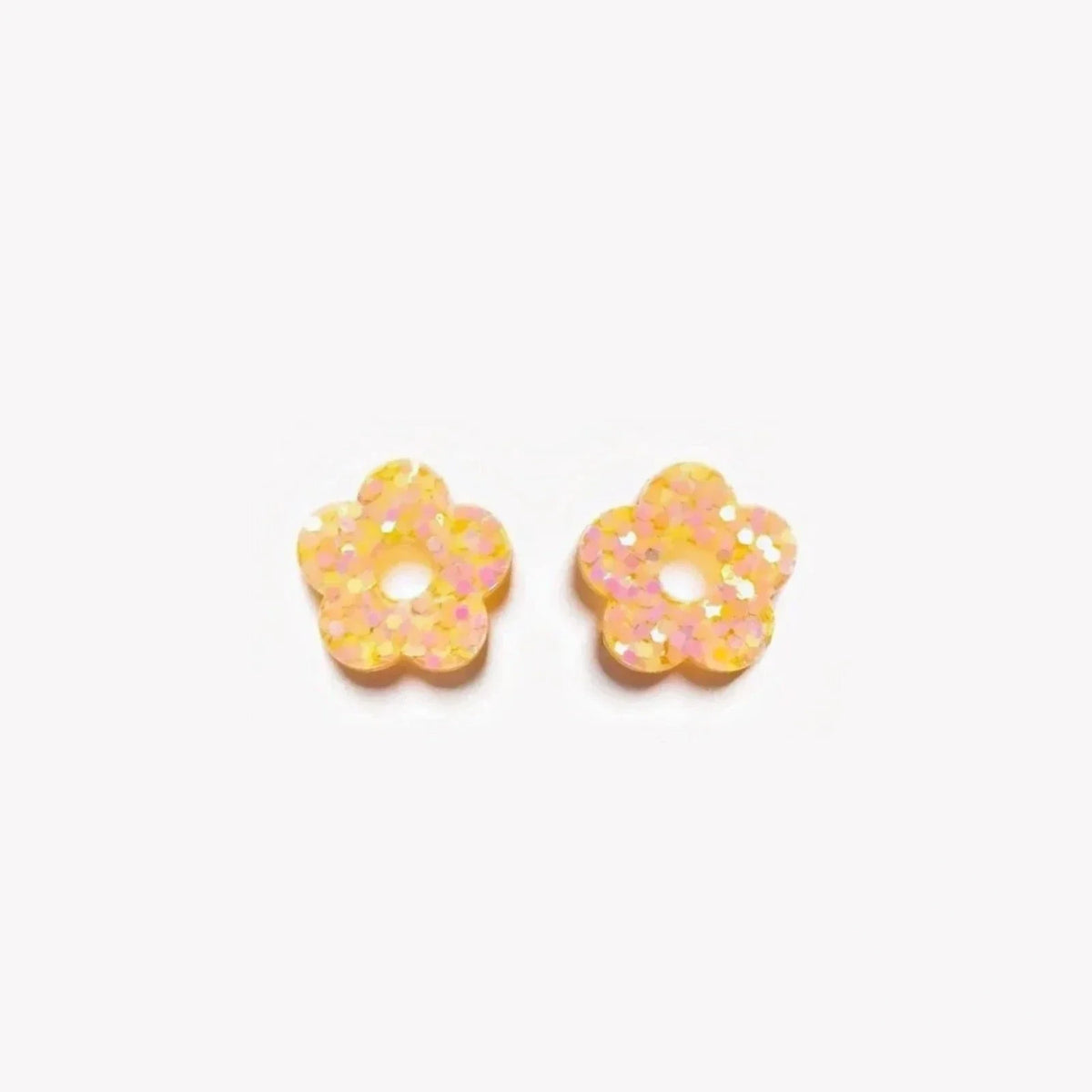 Coppia di charms Mini Fiore colore Arancione Giallo (n. 7) – Les Nicolettes