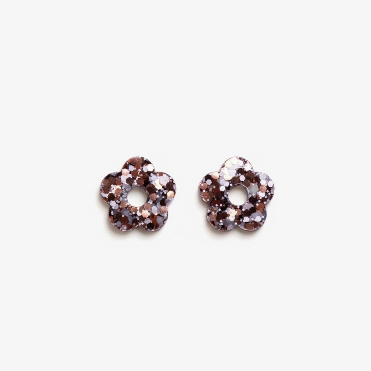 Charms mini Fleur Mix Bleu Marron-Les Nicolettes