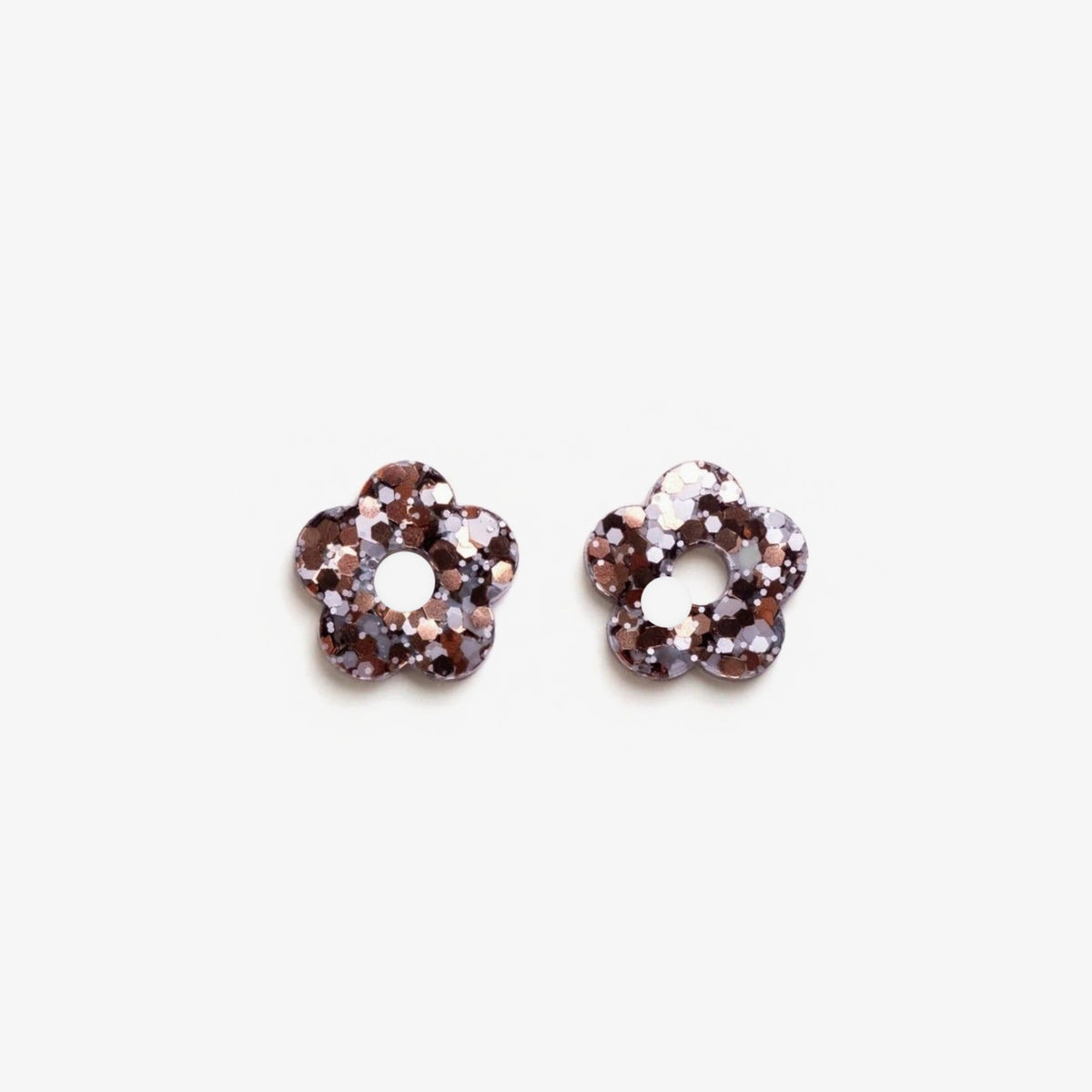 Charms mini Fleur Mix Bleu Marron-Les Nicolettes