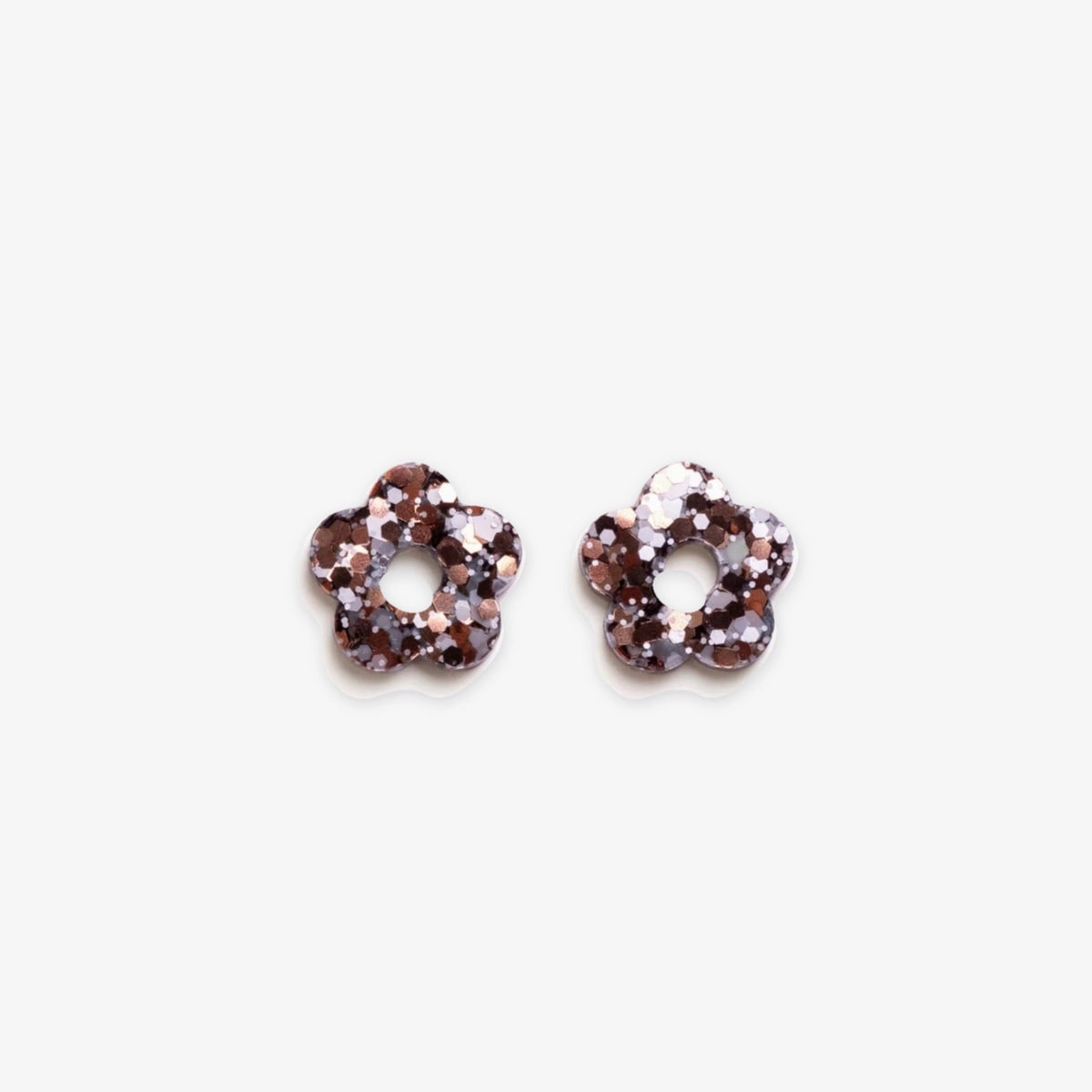 Charms mini Fleur Mix Bleu Marron-Les Nicolettes