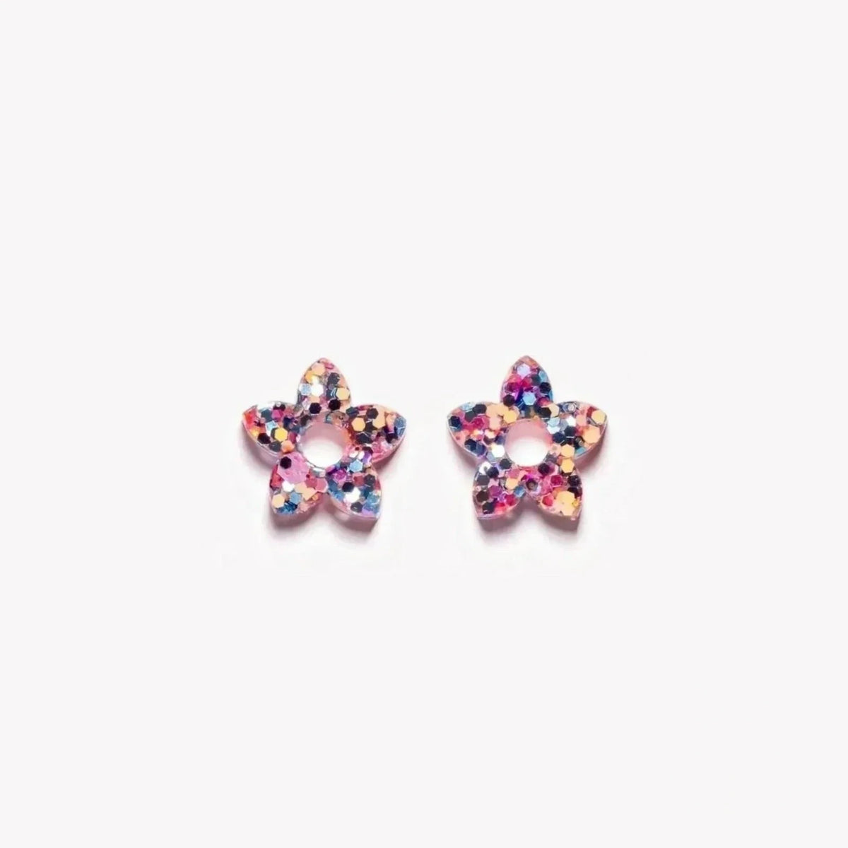 Pair of Mini Tiaré charms in Orange Blue Lilac (no. 11) – Les Nicolettes
