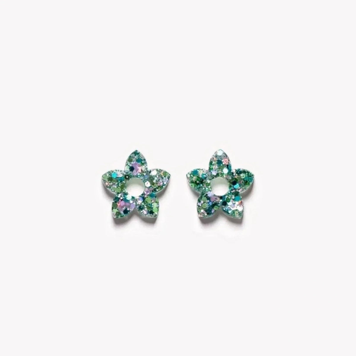 Pair of Mini Tiaré charms in Mix Green 2.0 (no. 3) – Les Nicolettes