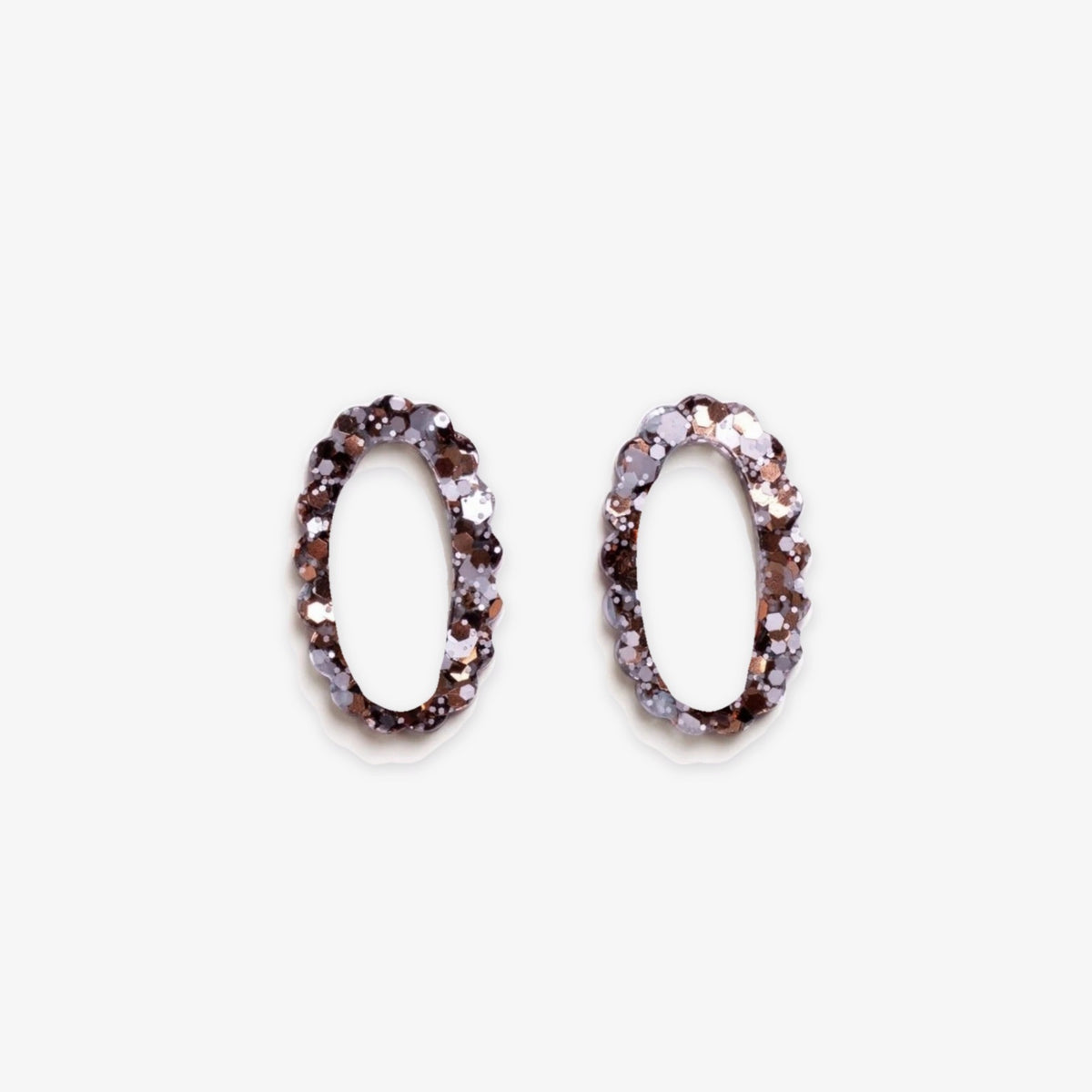 Charms Ovale Mix Bleu Marron-Les Nicolettes