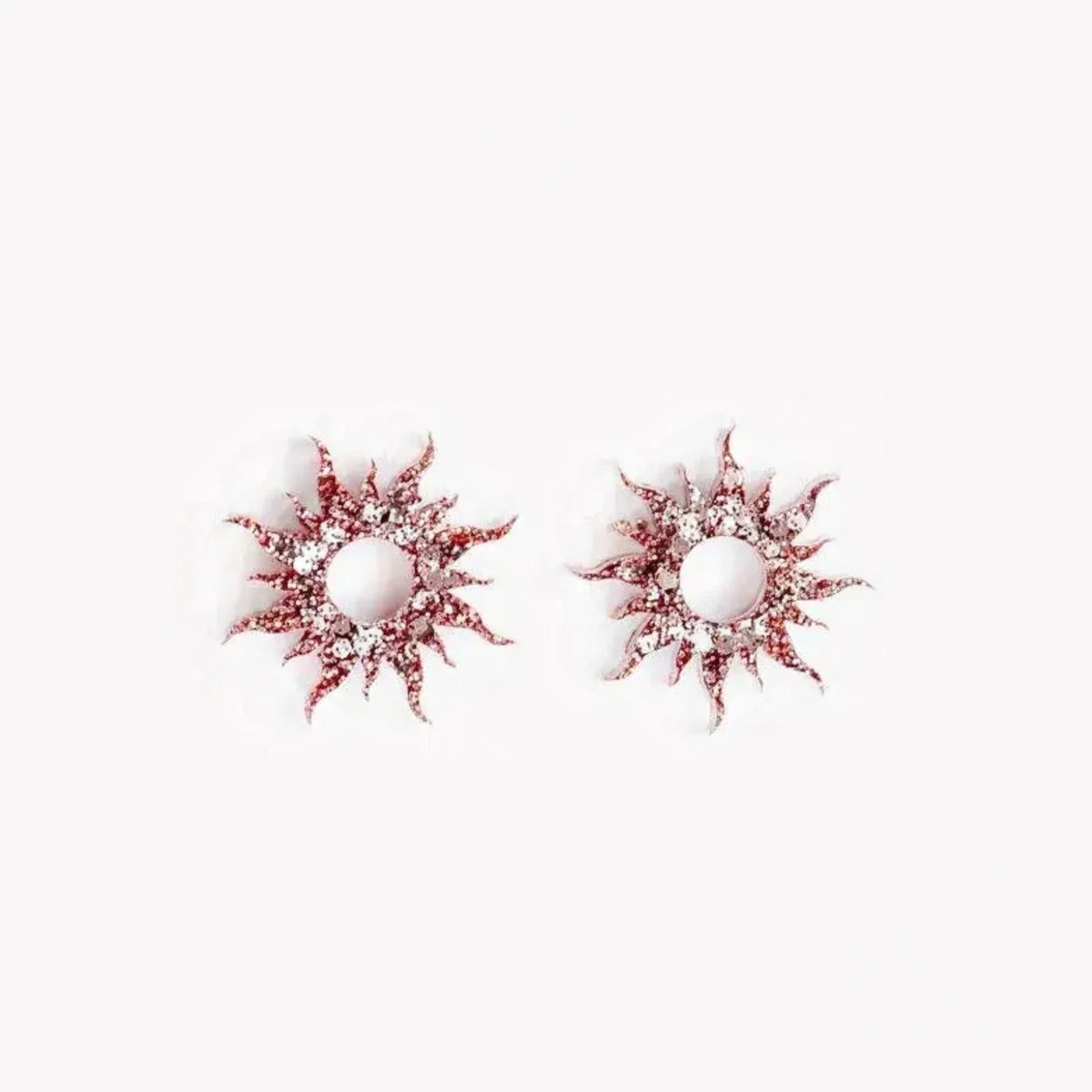 Paire de charms Soleil coloris Champagne Rosé (n°6) – Les Nicolettes