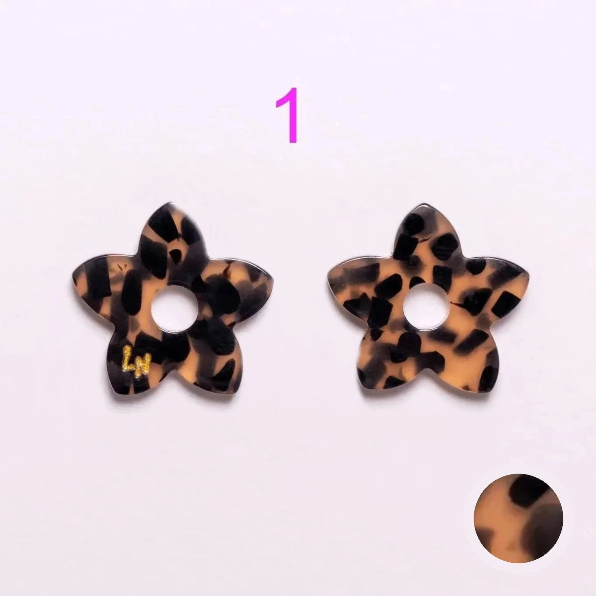 Acetate Tiaré Charms | Choose Your Pair from 9 Designs – Les Nicolettes