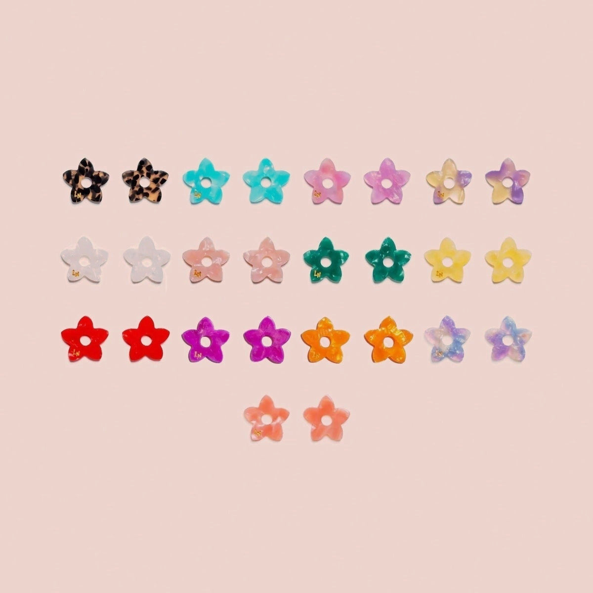 Acetate Tiaré charms: all available pairs and colours – Les Nicolettes