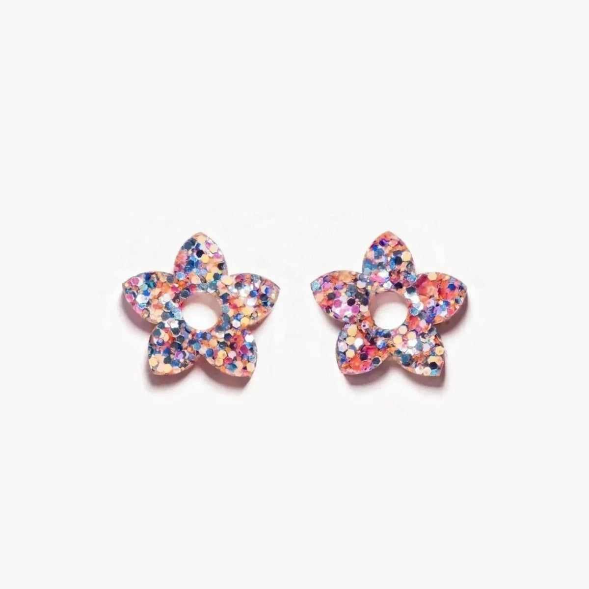 Paire de charms Tiaré coloris Orange Bleu Parme (n°10) – Les Nicolettes
