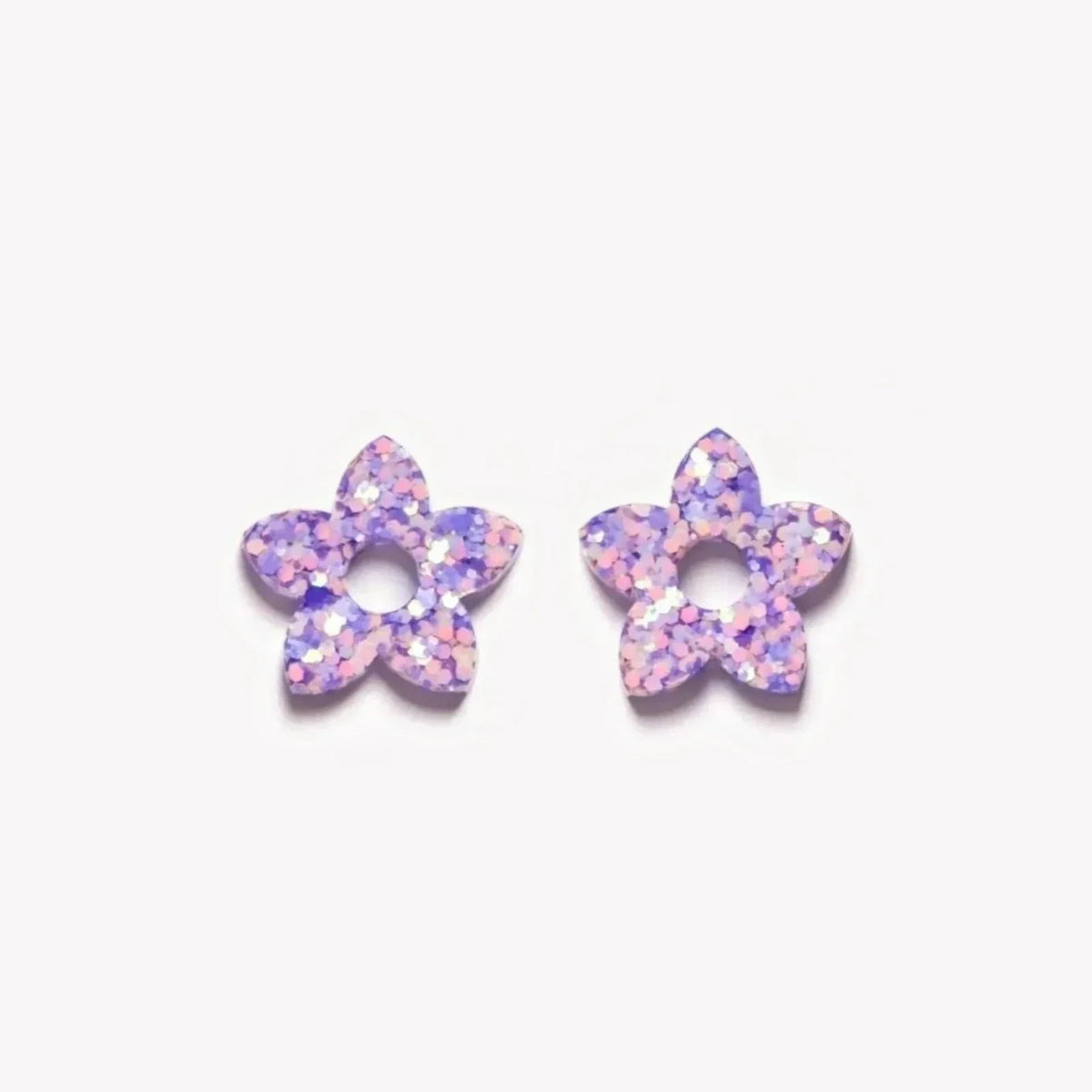 Paire de charms Tiaré coloris Mauve Orange (n°5) – Les Nicolettes