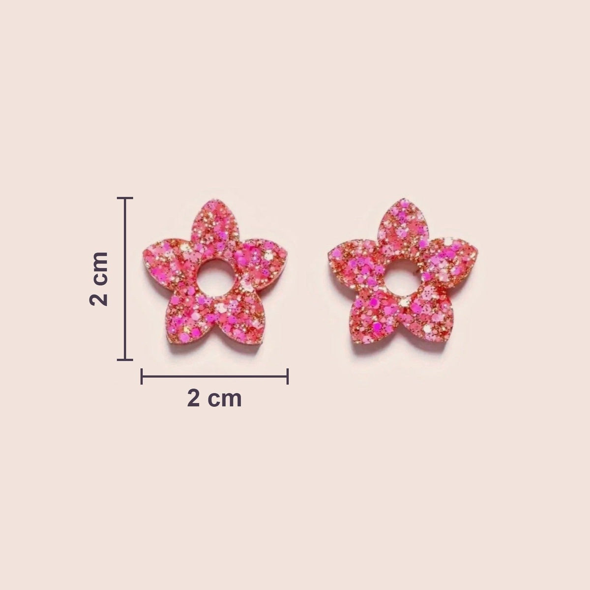 Actual size of Tiaré charms: 2 cm in diameter