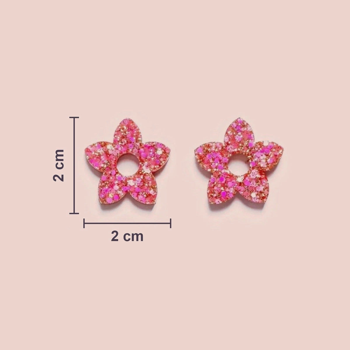 Actual size of Tiaré charms: 2 cm in diameter
