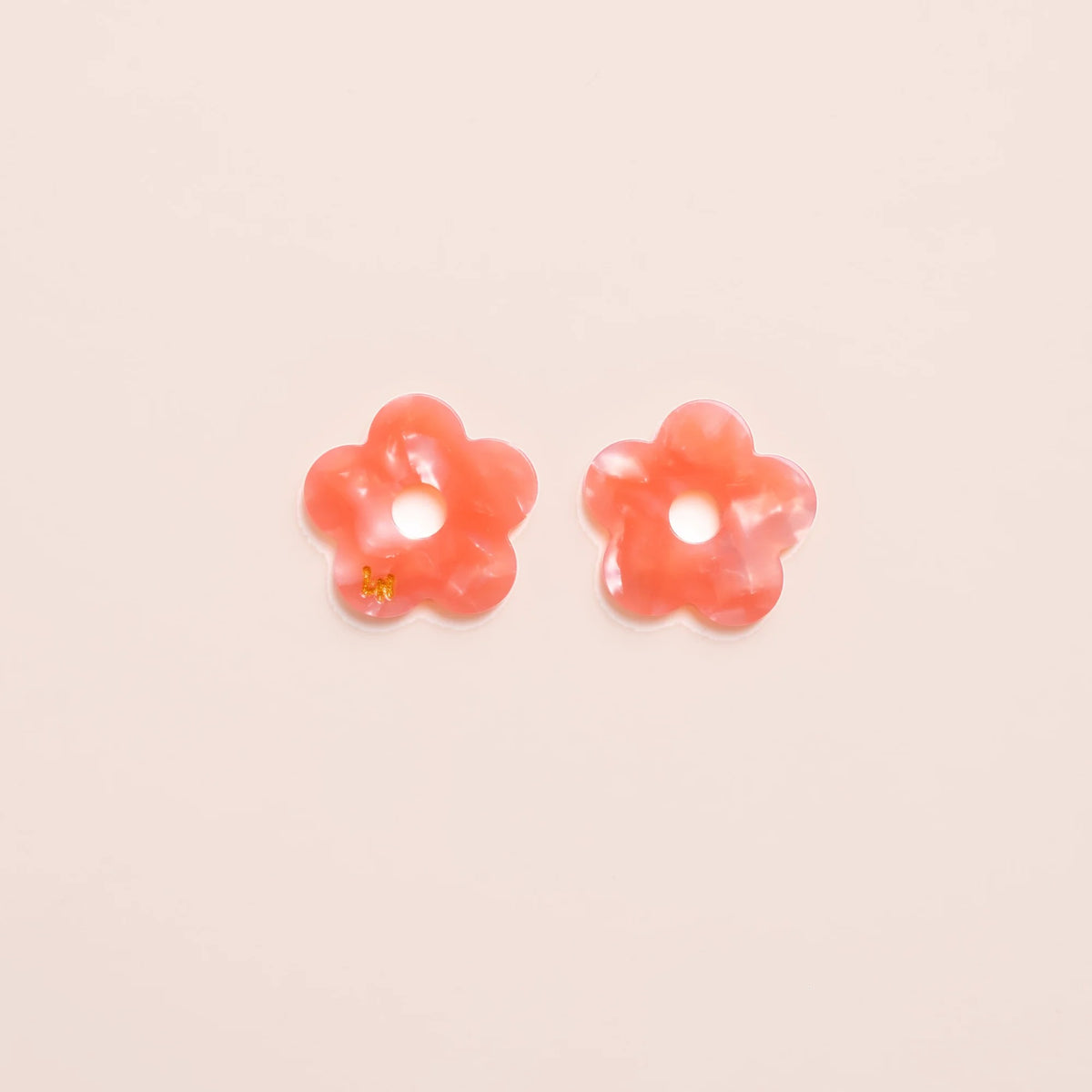 Créoles Fleur Acétate Pêche – Les Nicolettes