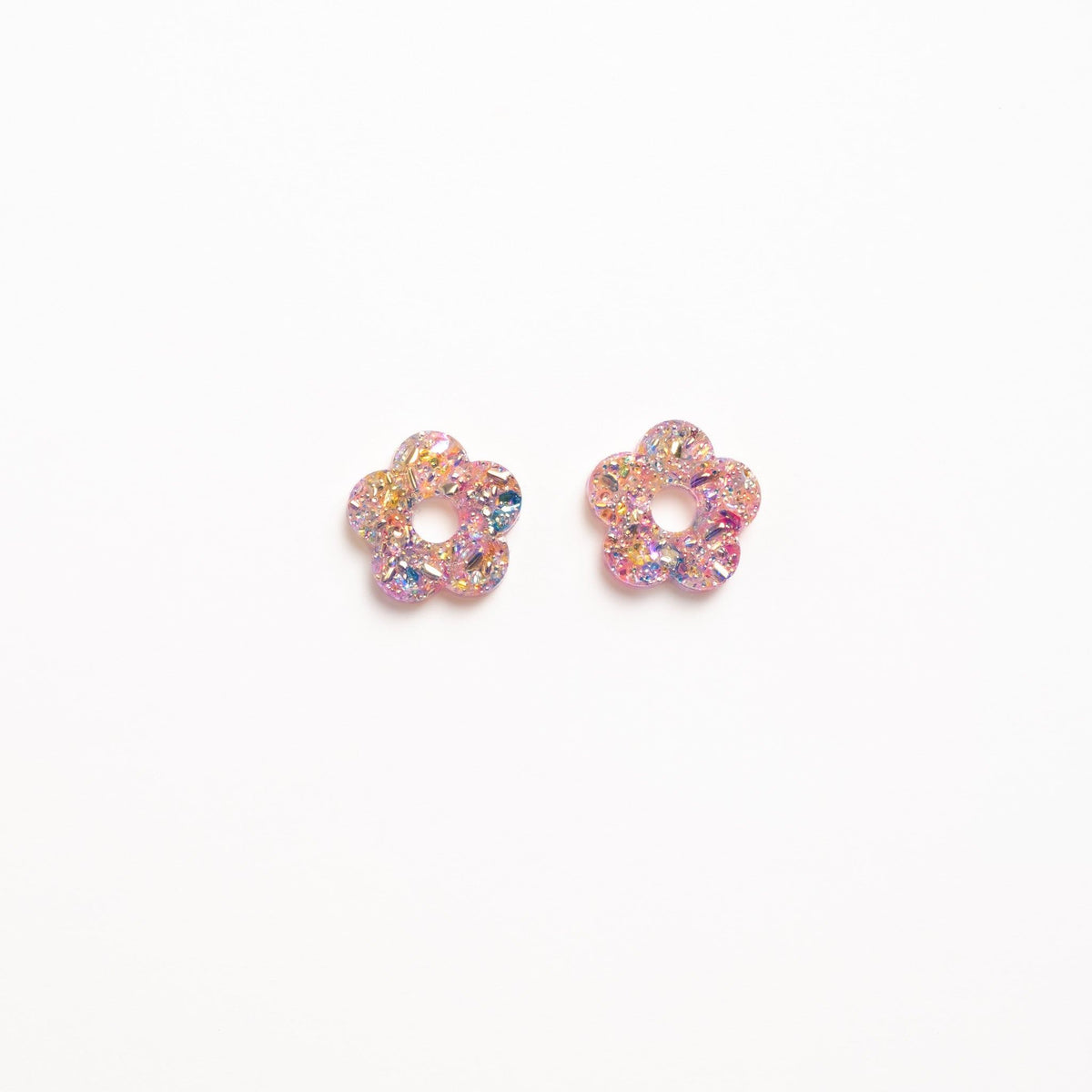 Créoles Mini Fleur Éclat-Les Nicolettes