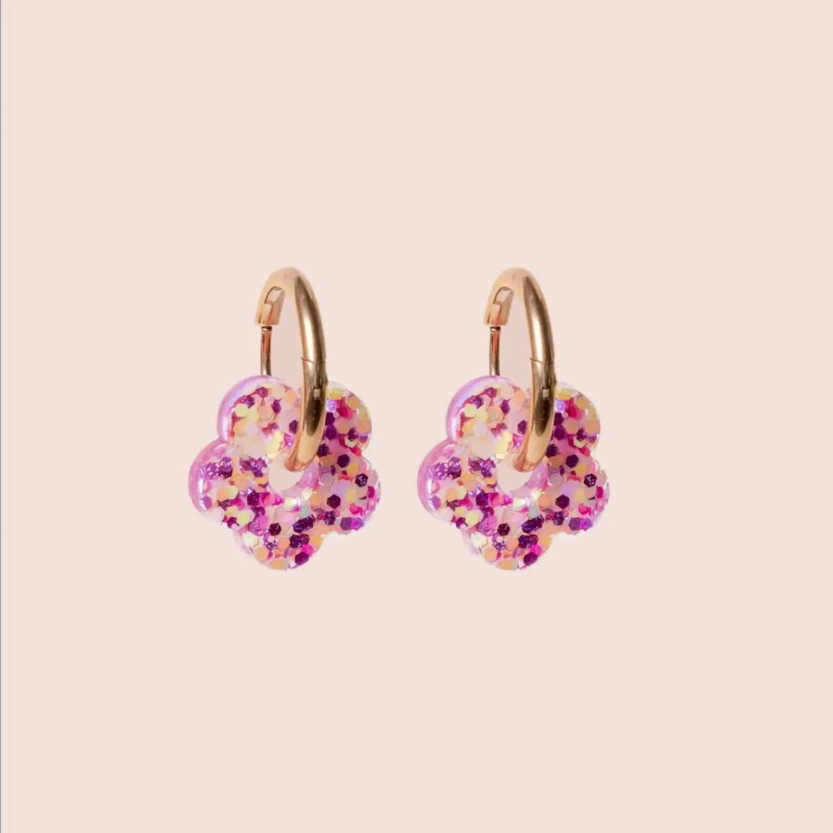 Créoles Mini Fleur Summer Sunset – Les Nicolettes
