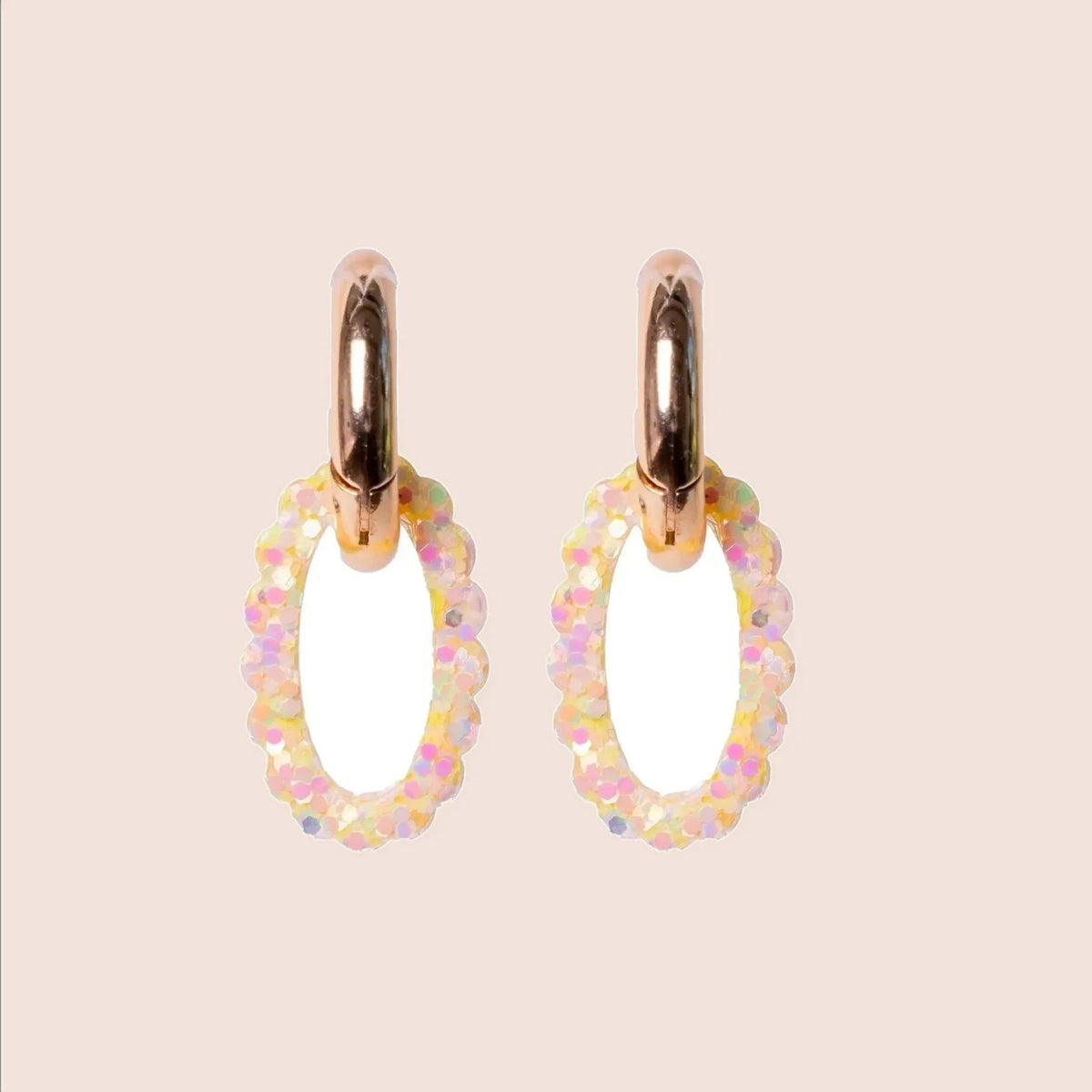 Créoles Ovale Orange Jaune – Les Nicolettes