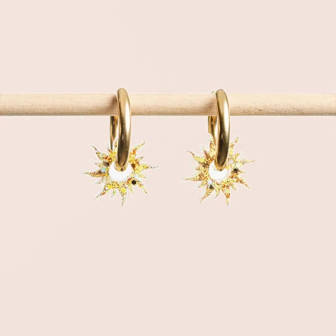 Créoles Soleil Jaune Champagne – Les Nicolettes