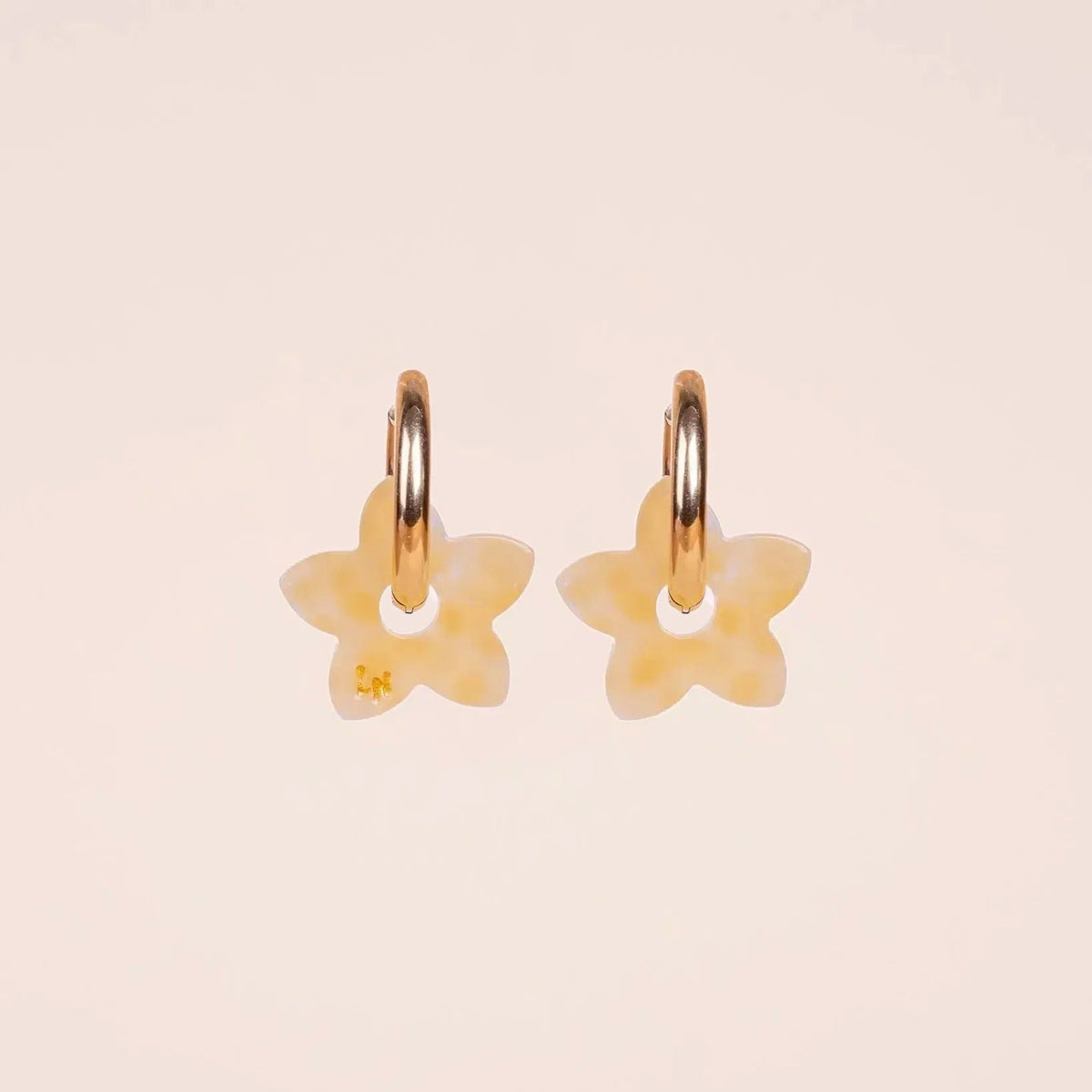 Créoles Tiaré Acétate Jaune – Les Nicolettes
