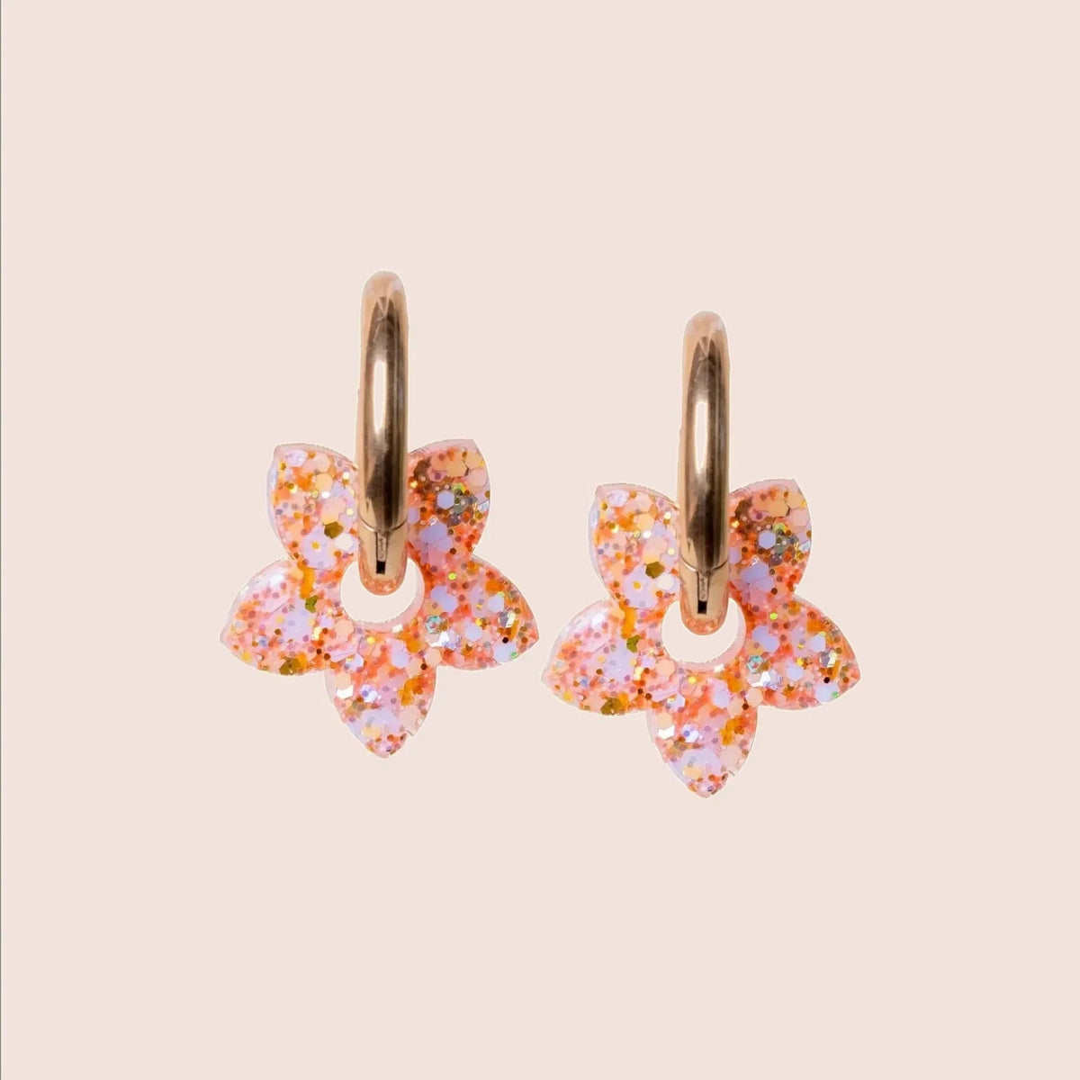 Créoles Tiaré Ivoire Orange – Les Nicolettes