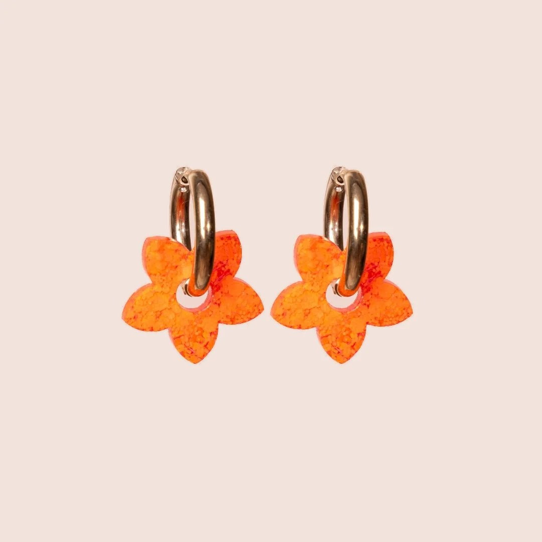 Créoles Tiaré Sorbet Orange – Les Nicolettes