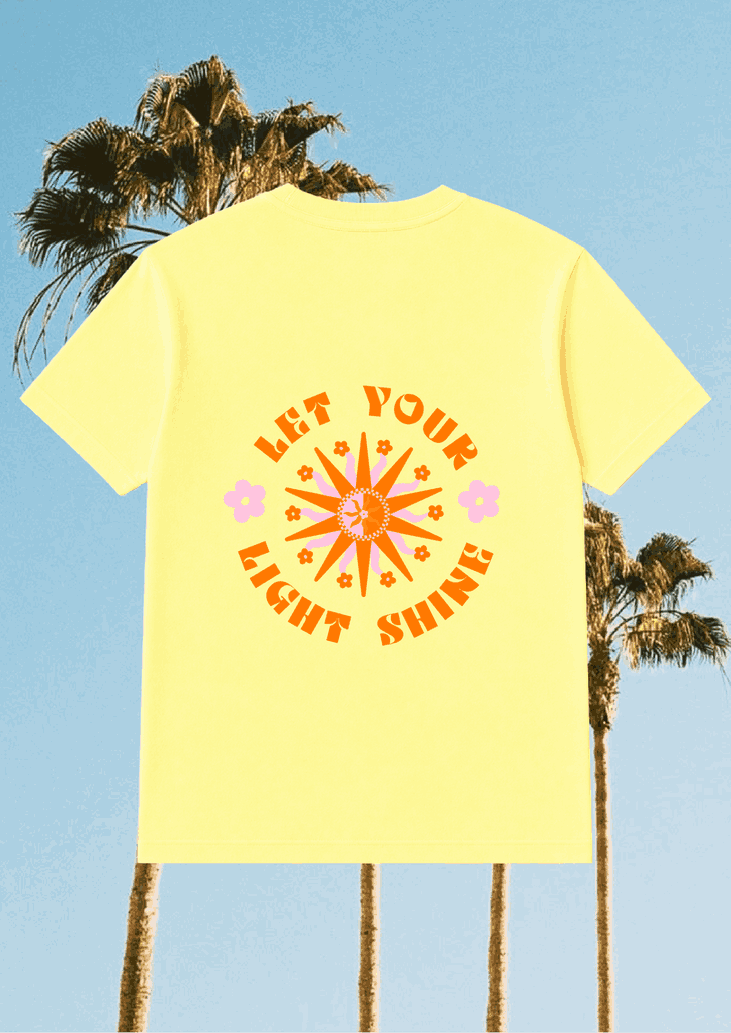 T-Shirt Gelb | Let Your Light Shine