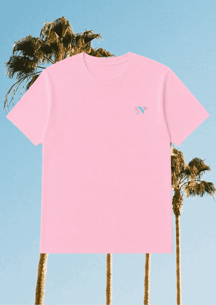 T-Shirt Rosa | Postkarte Réunion