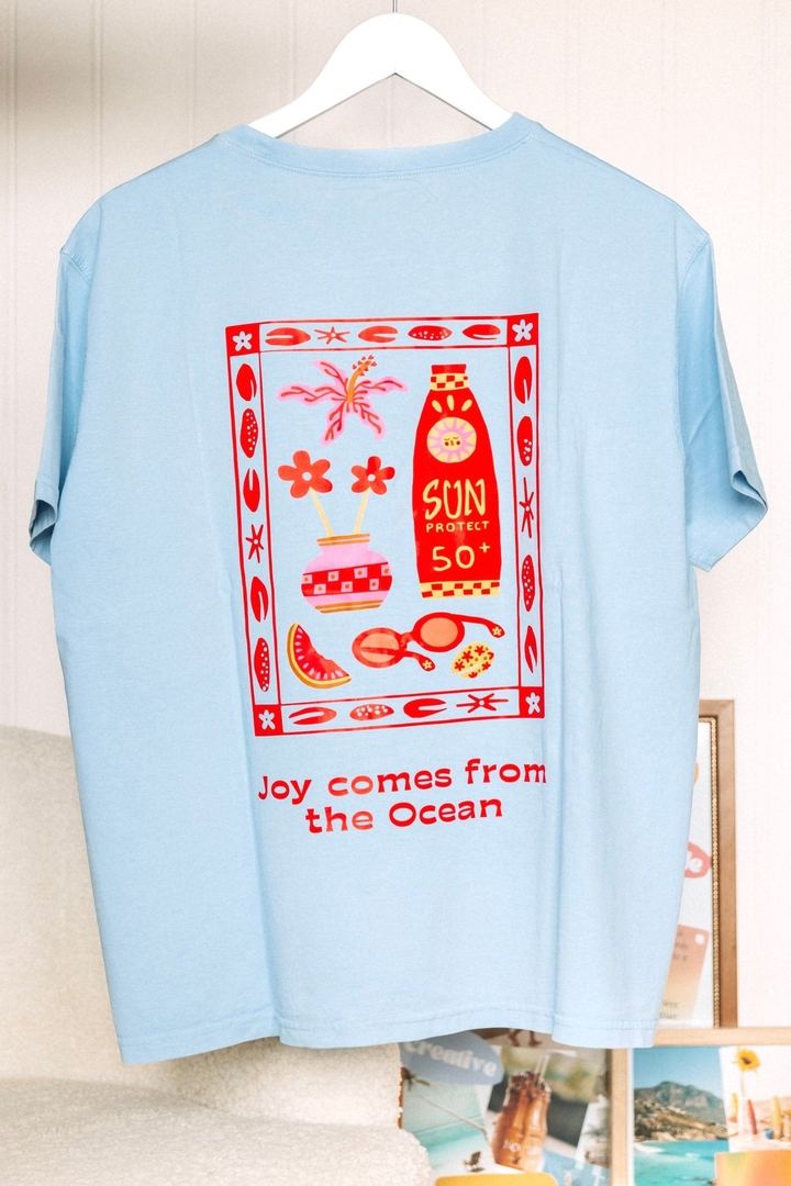 Tee-Shirt Bleu - Joy-Les Nicolettes