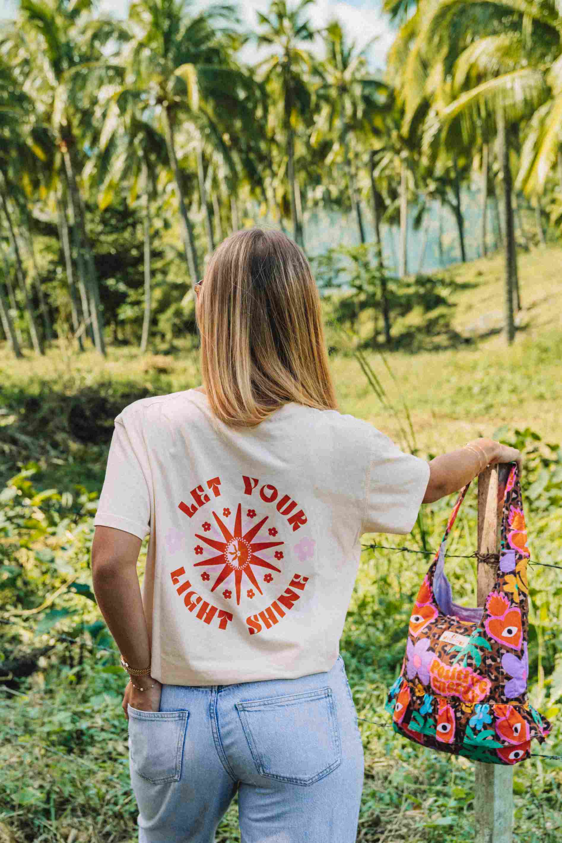 T-shirt Blanc Cassé | Let Your Light Shine