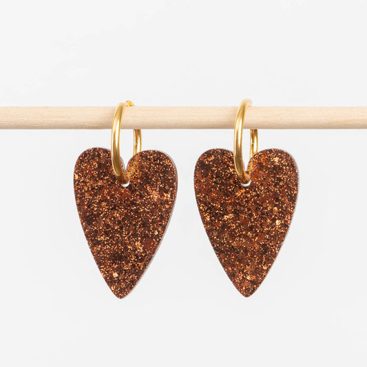 Boucles d'oreilles Chocolat