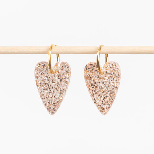 Boucles d'oreilles Nacré Champagne