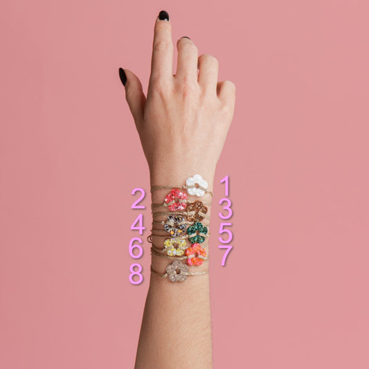 Nouvelle Collection | Bracelets Fleur 16 couleurs