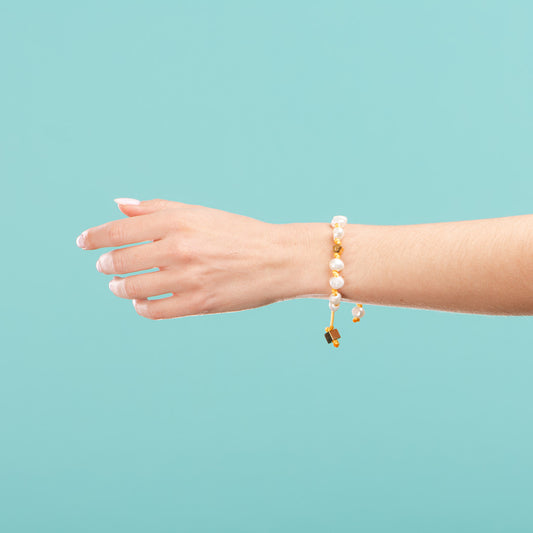 Bracelets Océan Fleur Jaune-Les Nicolettes