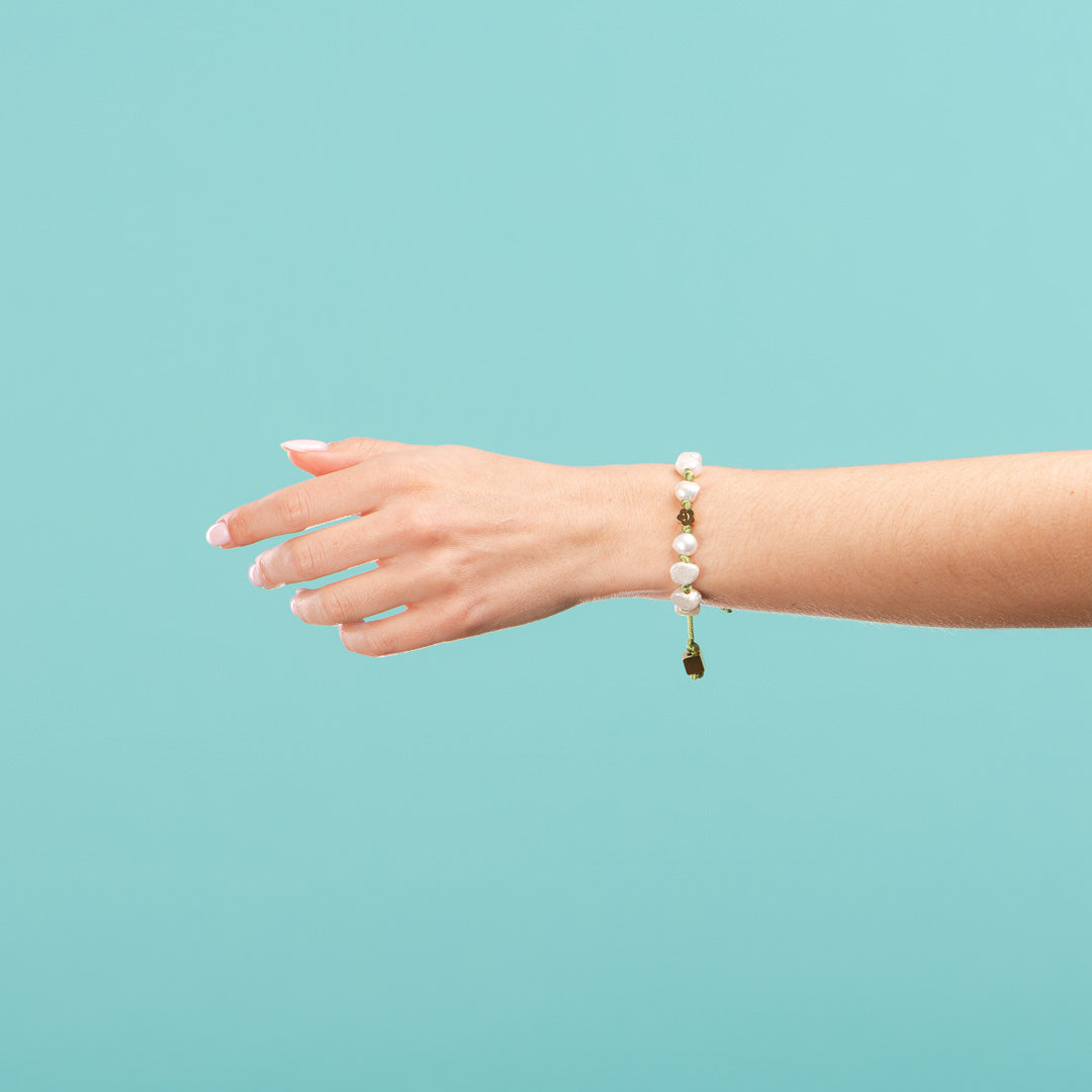 Bracelets Océan Fleur Vert-Les Nicolettes