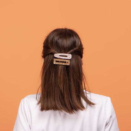 Barrettes Ivoire Champagne