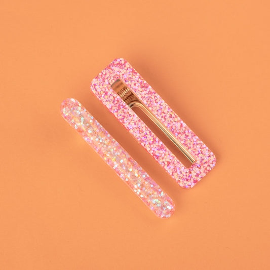 Barrettes Mix Rose