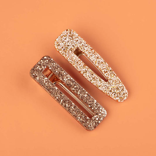 Barrettes Ivoire Champagne