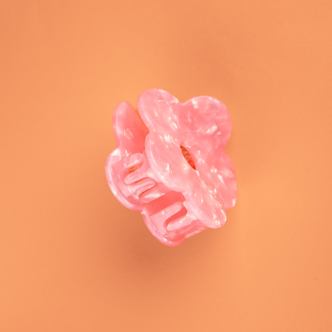 Pink Flower Clip