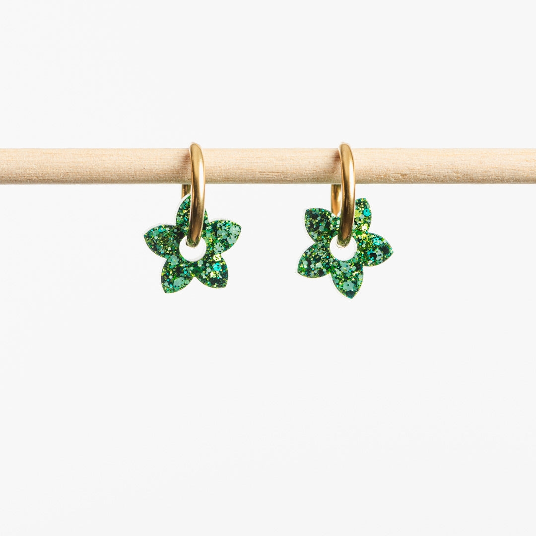 Créoles Mini Tiaré Mix Vert