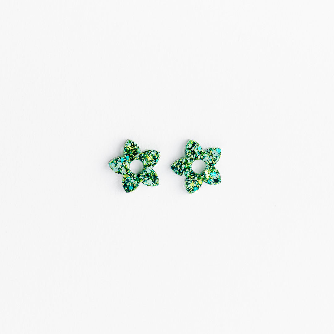 Créoles Mini Tiaré Mix Vert
