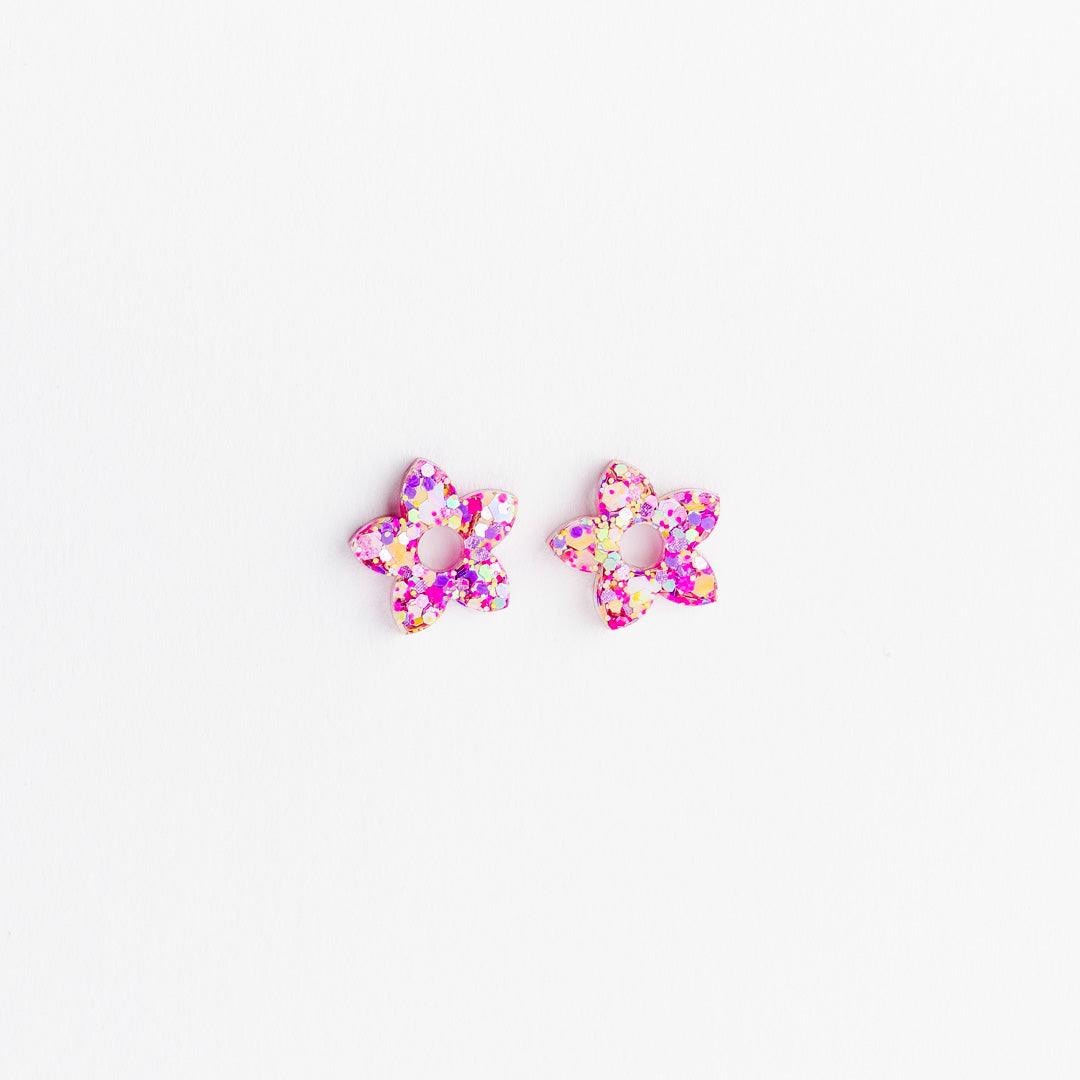 Créoles Mini Tiaré Barbiecore