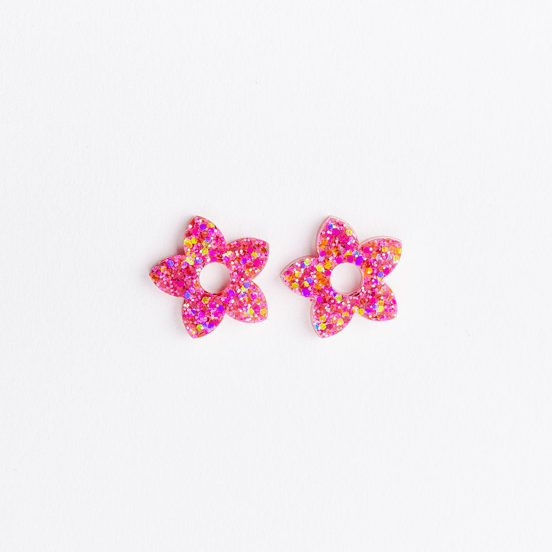 Créoles Tiaré Mix Fuchsia