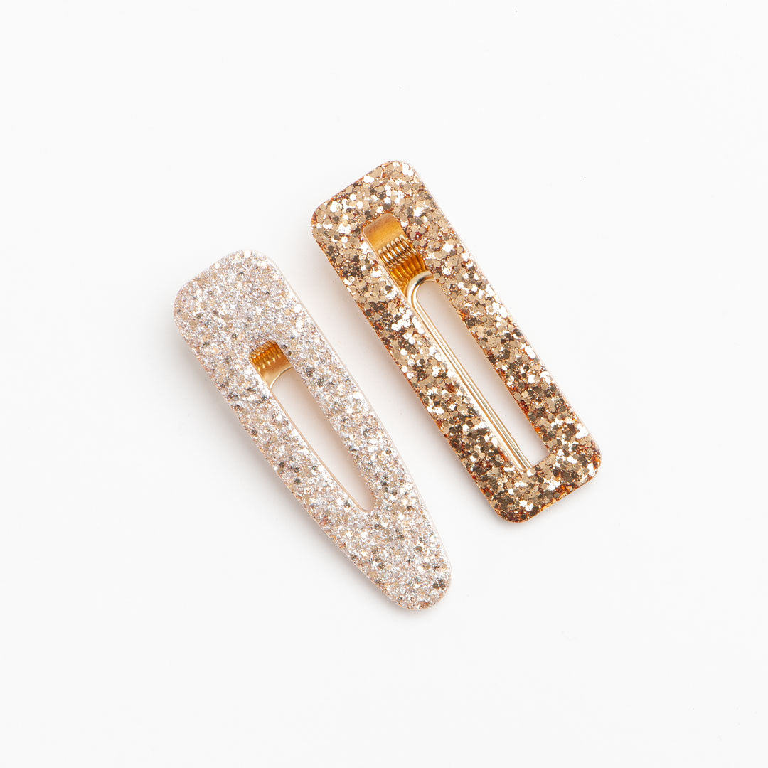 Barrettes Nacré Champagne