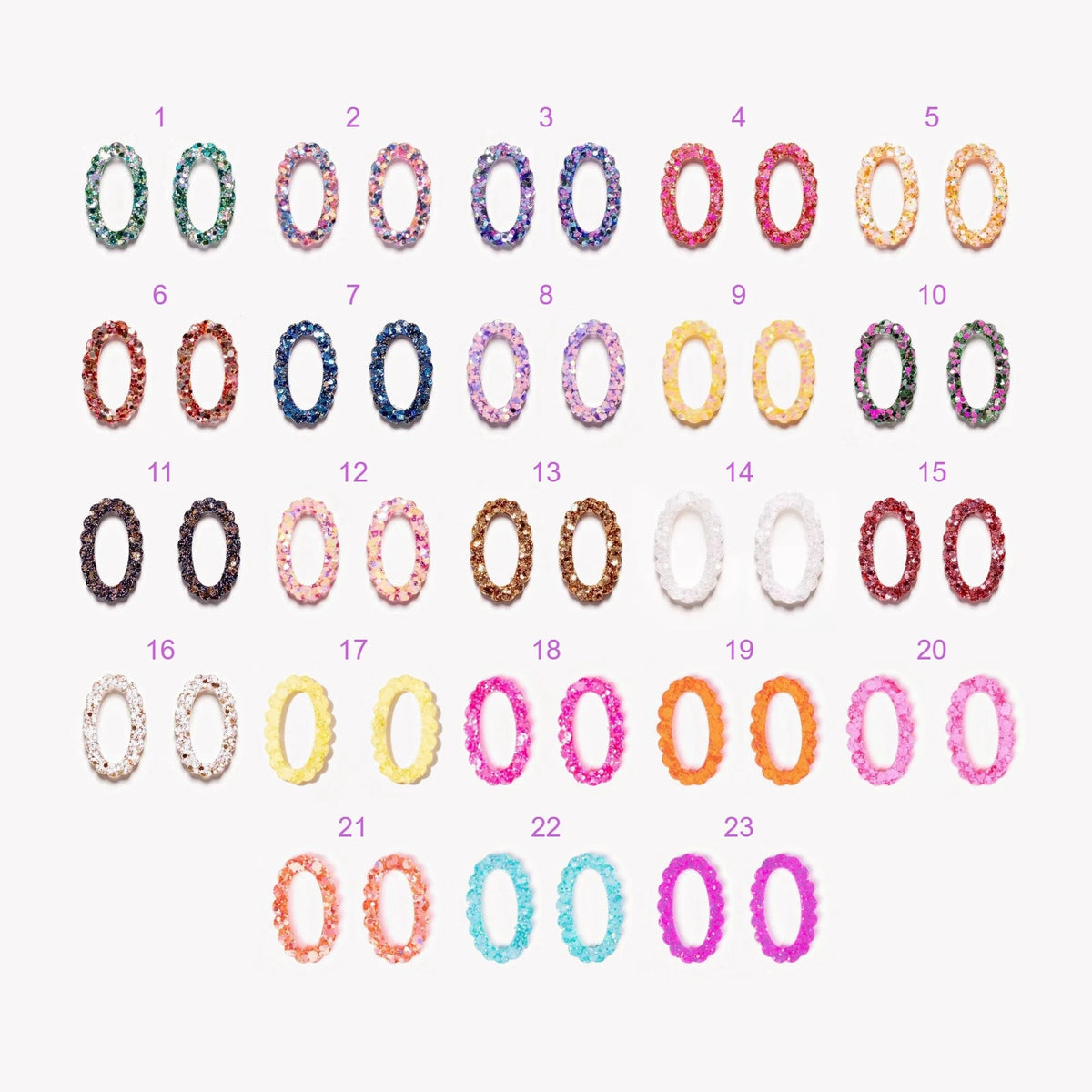 Charms Ovale: tutte le coppie e i colori disponibili – Les Nicolettes