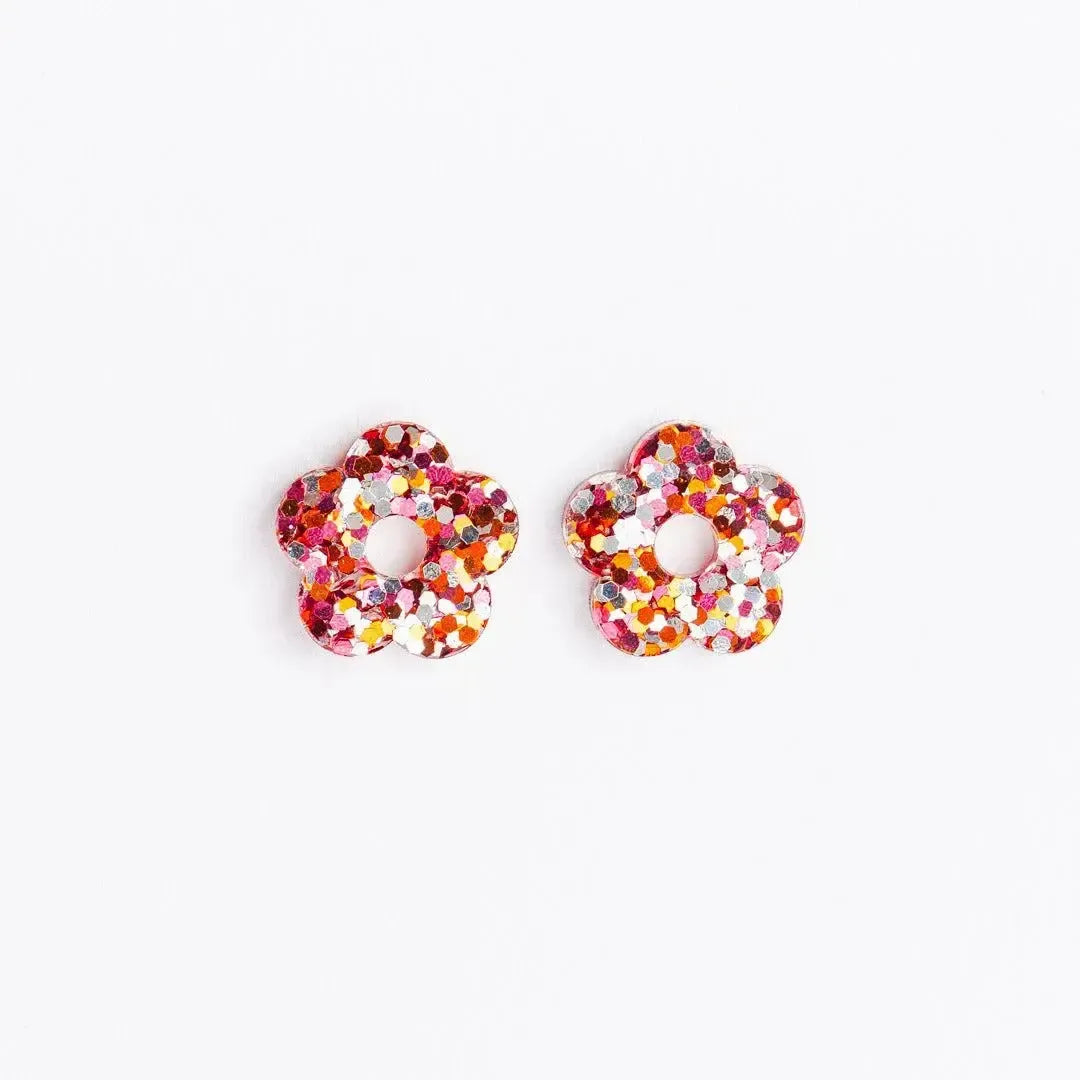 Créoles Fleur Mix Cuivre-Les Nicolettes