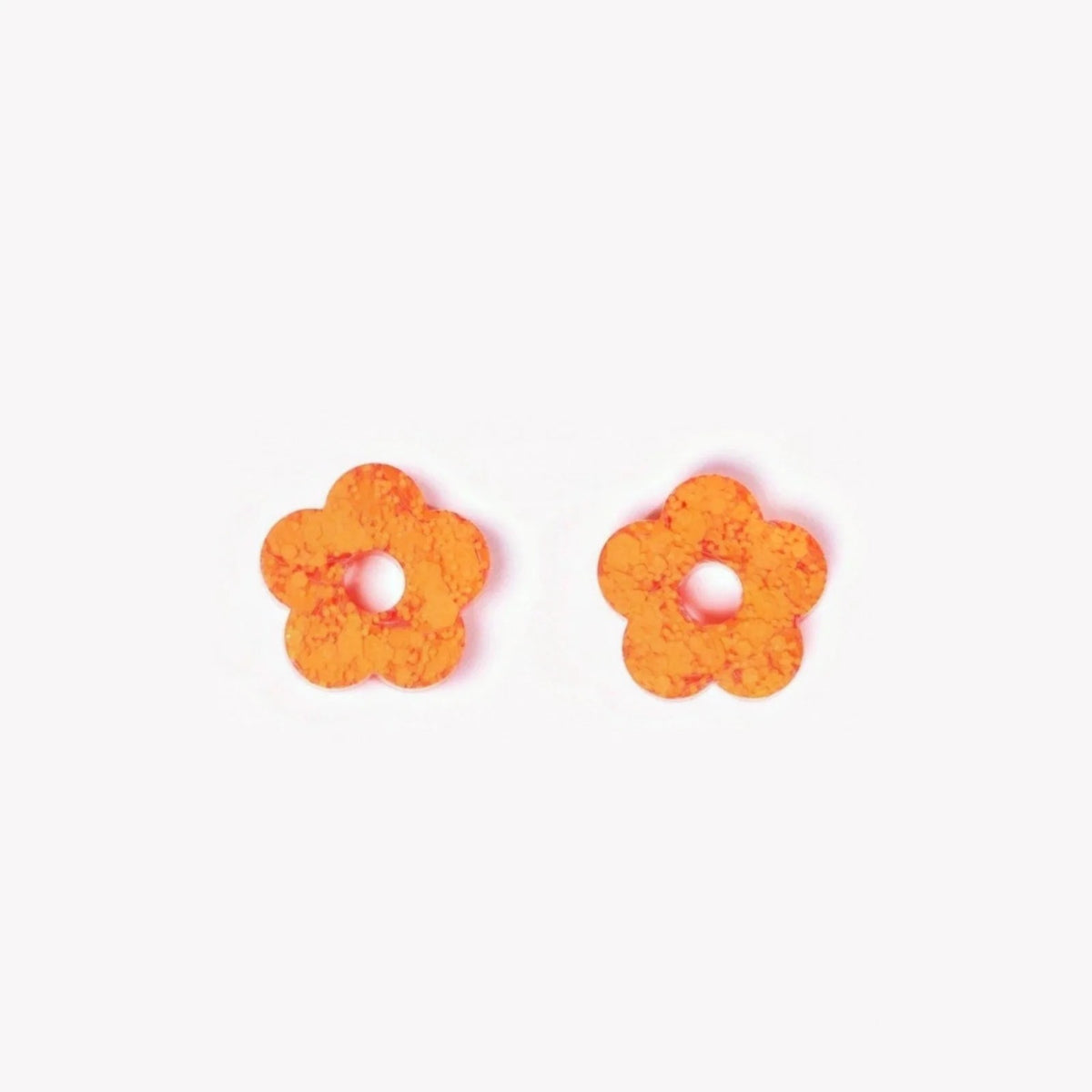 Coppia di charms Mini Fiore colore Sorbet Arancione (n. 19) – Les Nicolettes