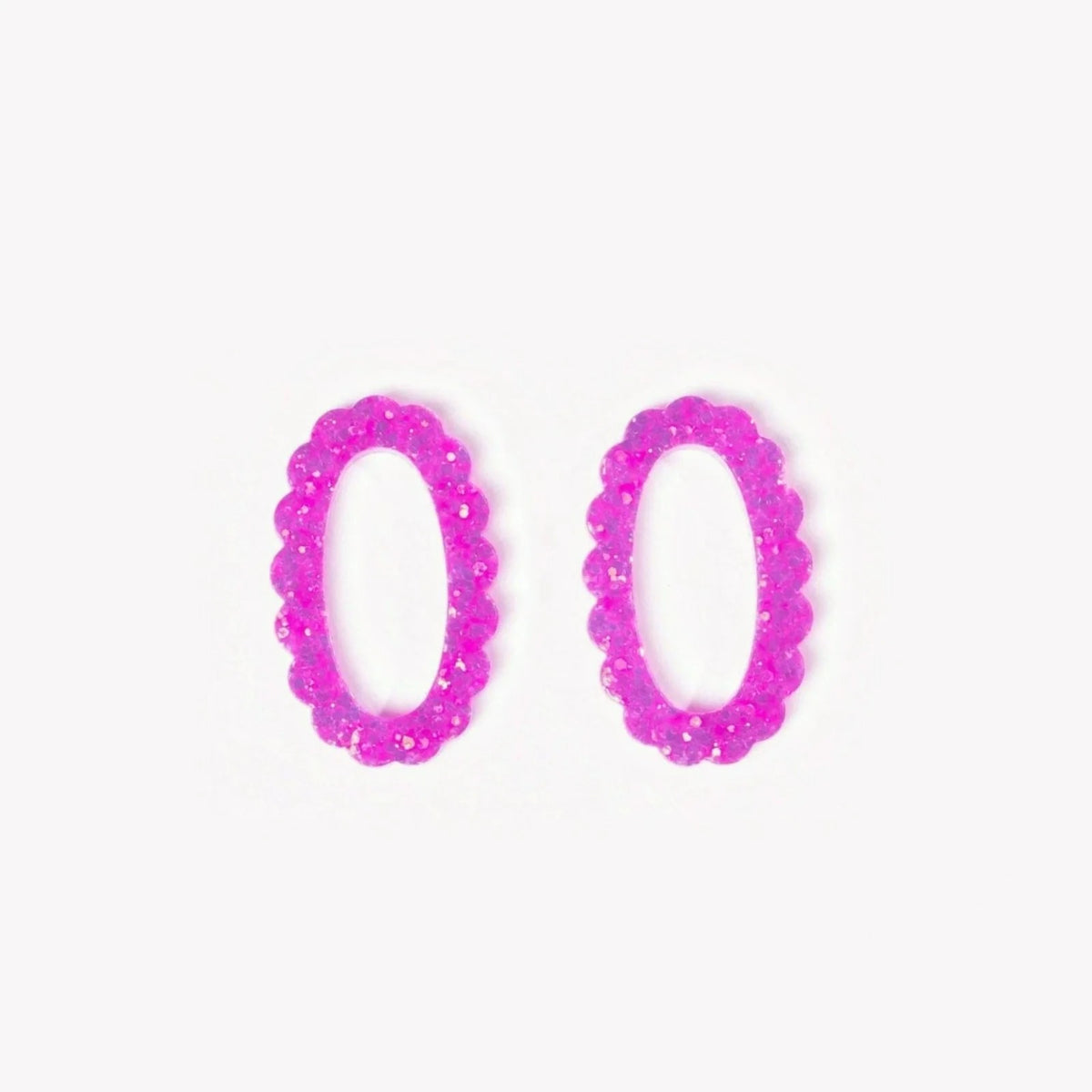 Pair of Oval charms in Sorbet Purple (no. 23) – Les Nicolettes