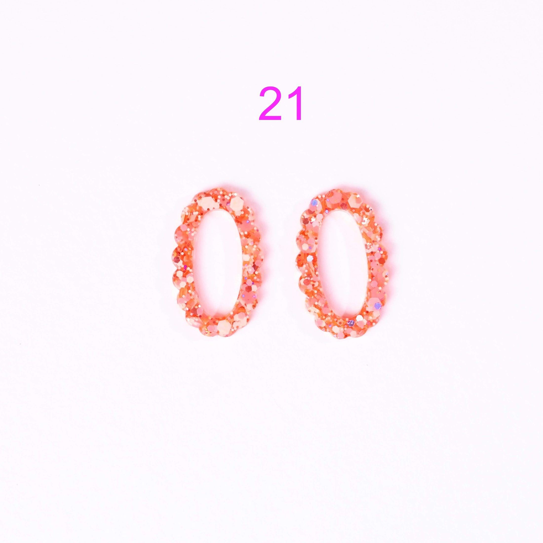 Ovale Charms - 16 Farben | Neu! (Wähle deine Lieblingsfarbe)