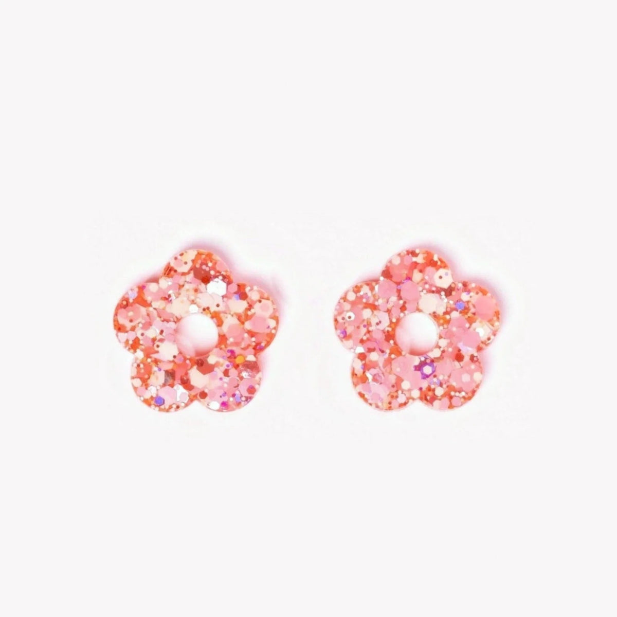 Paire de charms Fleur coloris Sorbet Mix Orange (n°21) – Les Nicolettes