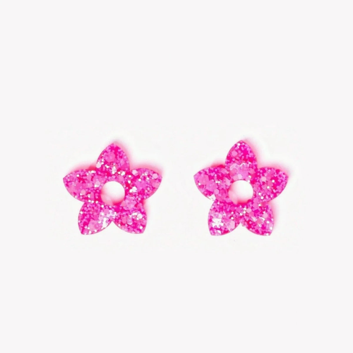 Paire de charms Tiaré coloris Sorbet Rose Fluo (n°18) – Les Nicolettes