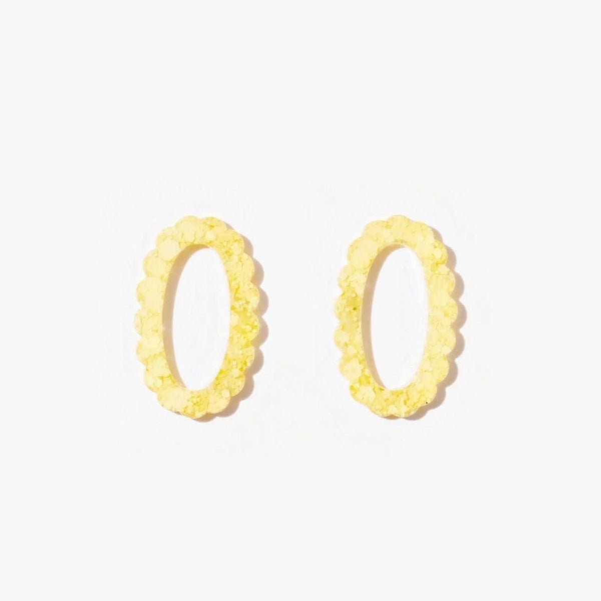 Pair of Oval charms in Sorbet Lemon (no. 17) – Les Nicolettes